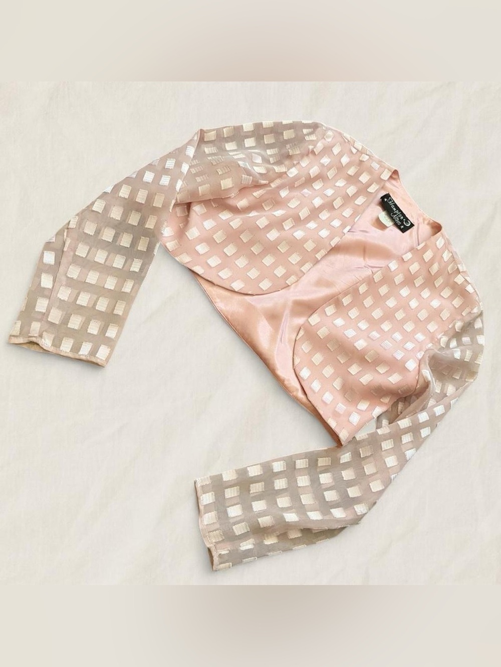 Hampton Nites Collection Pink Open-Front Bolero Jacket